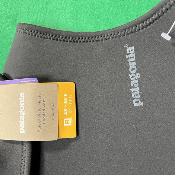 Patagonia Yulex Water Heater Hooded Vest Style 88512 Black Unisex Size Small - Picture 8 of 12